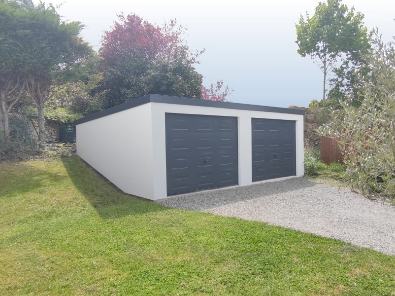 Garage béton modèle contemporain